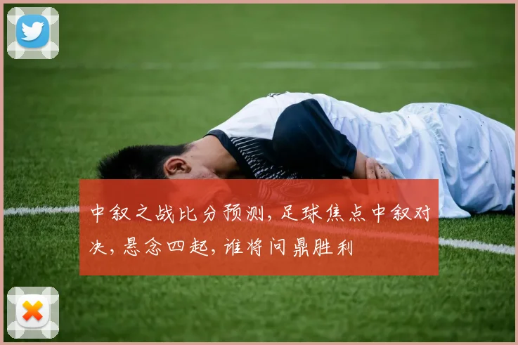 中叙之战比分预测,足球焦点中叙对决,悬念四起,谁将问鼎胜利